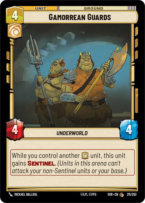 Gamorrean Guards (211/252) [Spark of Rebellion] - Star Wars: Unlimited Single