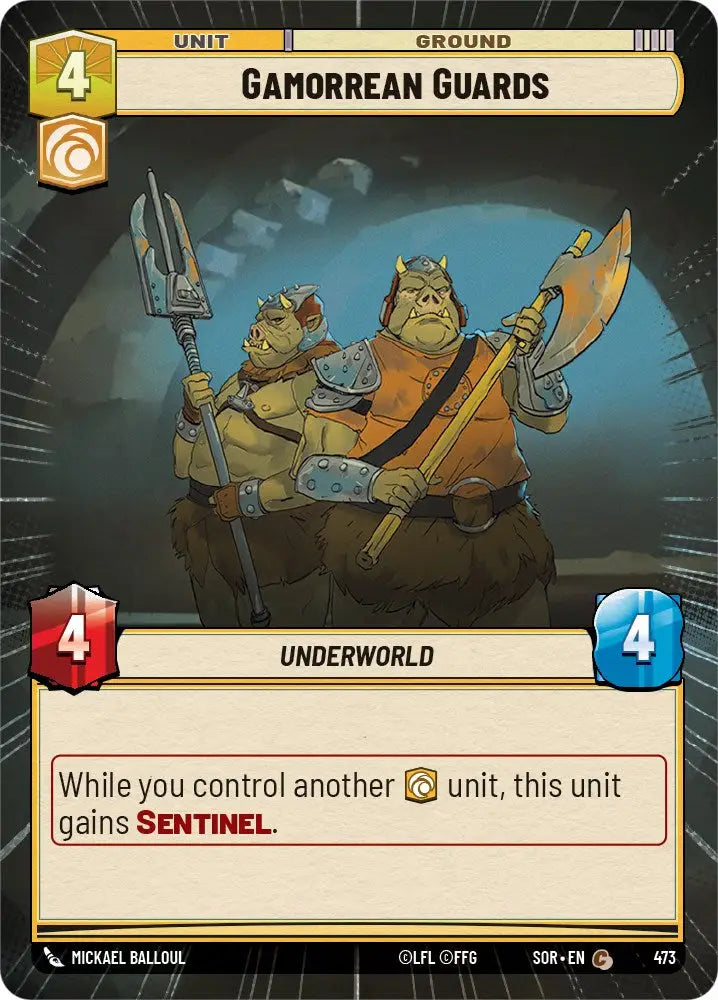 Gamorrean Guards (Hyperspace) (473) [Spark of Rebellion] - Star Wars: Unlimited Single