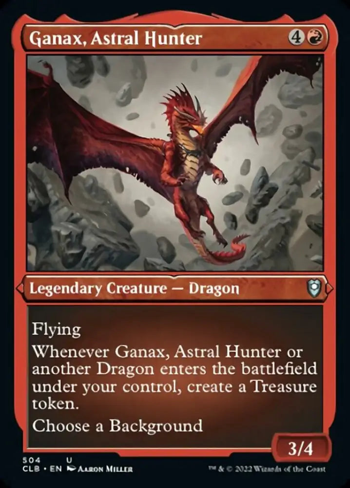 Ganax Astral Hunter (Foil Etched) [Commander Legends: Battle for Baldur’s Gate] - MTG Single