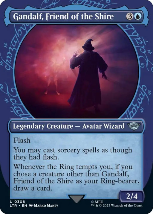 Gandalf Friend of the Shire (Showcase Ring Frame) [The Lord of the Rings: Tales of Middle-Earth] - MTG Single