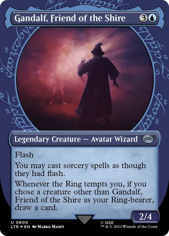 Gandalf Friend of the Shire (Showcase) (Surge Foil) [The Lord of the Rings: Tales of Middle-Earth] - MTG Single