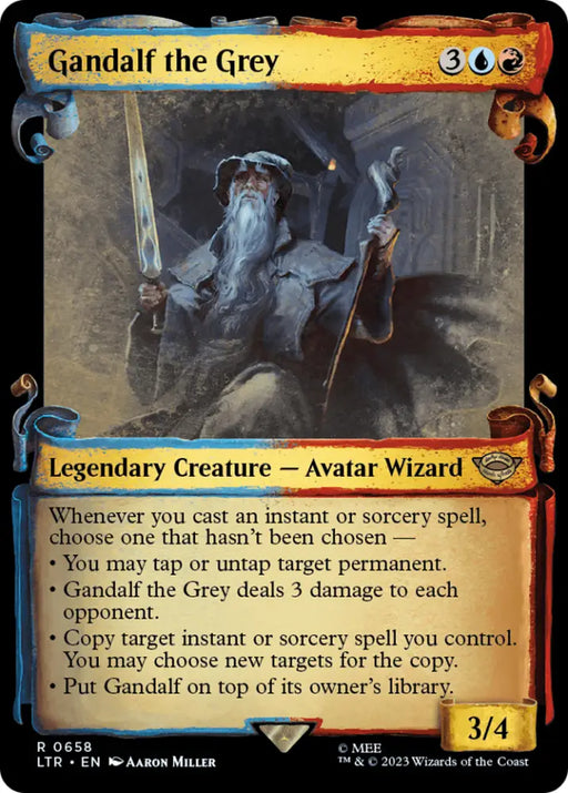 Gandalf the Grey [The Lord of the Rings: Tales of Middle-Earth Showcase Scrolls] - MTG Single