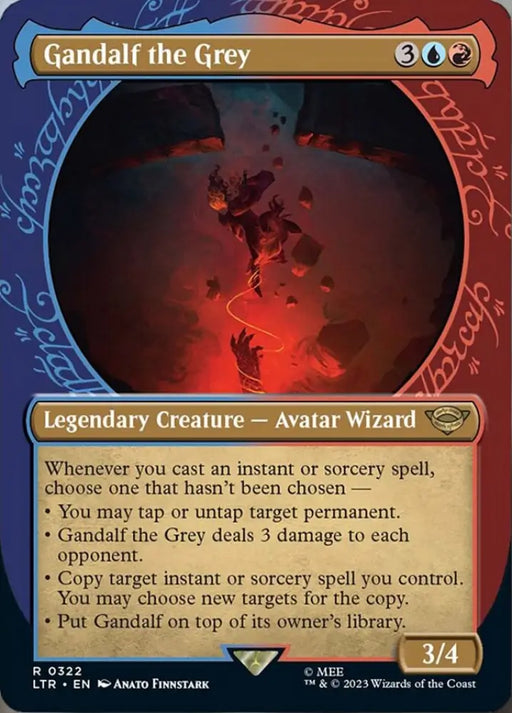 Gandalf the Grey (Showcase Ring Frame) [The Lord of the Rings: Tales of Middle-Earth] - MTG Single