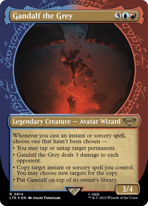 Gandalf the Grey (Showcase) (Surge Foil) [The Lord of the Rings: Tales of Middle-Earth] - MTG Single