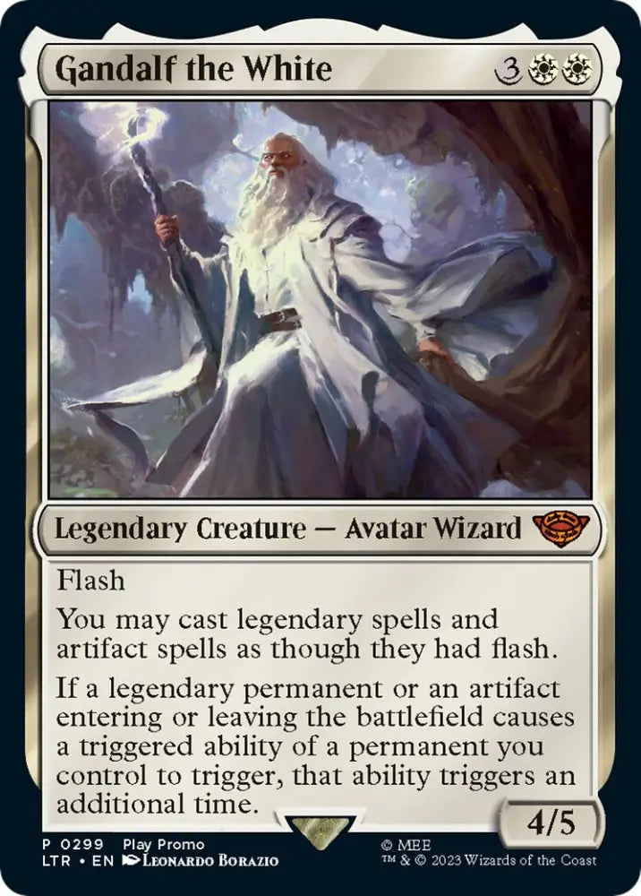 Gandalf the White (Play Promo) [The Lord of the Rings: Tales of Middle-Earth] - MTG Single