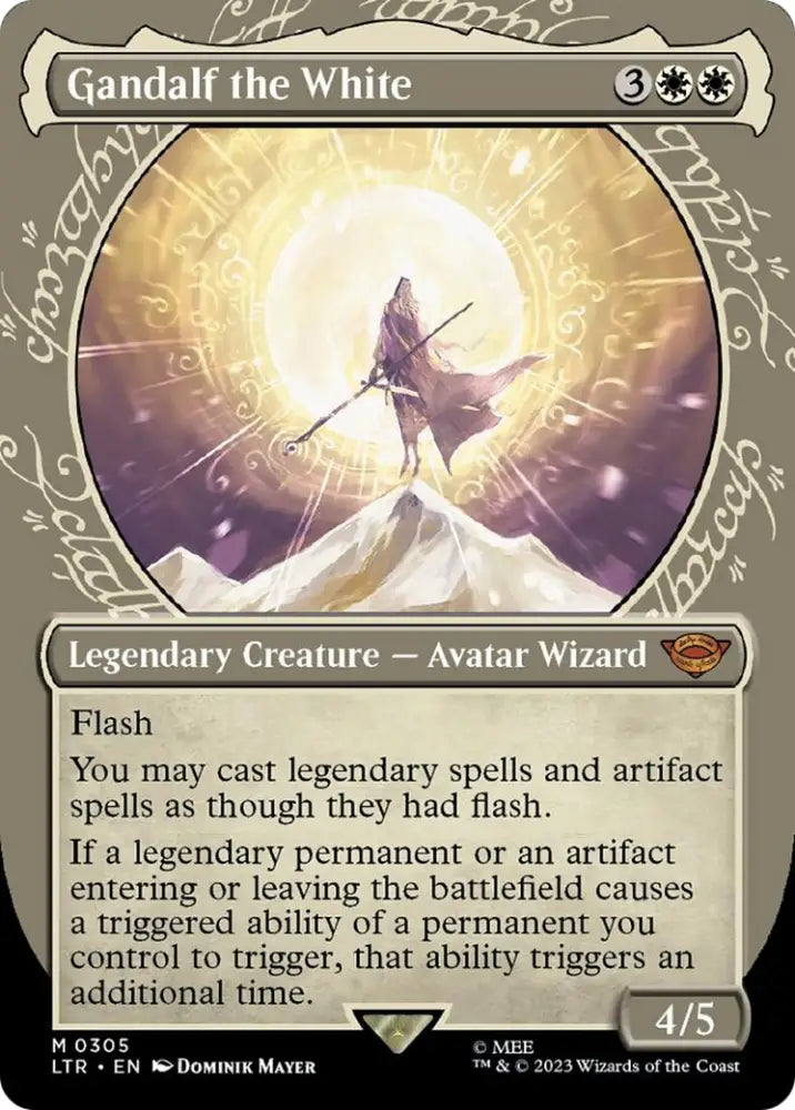 Gandalf the White (Showcase Ring Frame) [The Lord of the Rings: Tales of Middle-Earth] - MTG Single