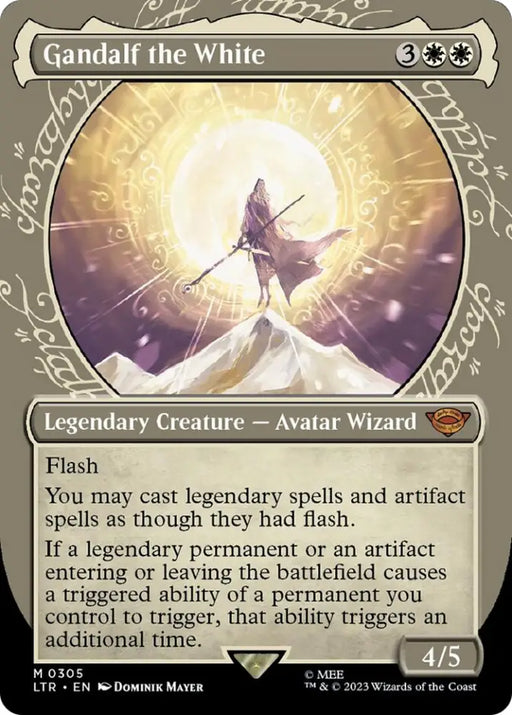 Gandalf the White (Showcase Ring Frame) [The Lord of the Rings: Tales of Middle-Earth] - MTG Single