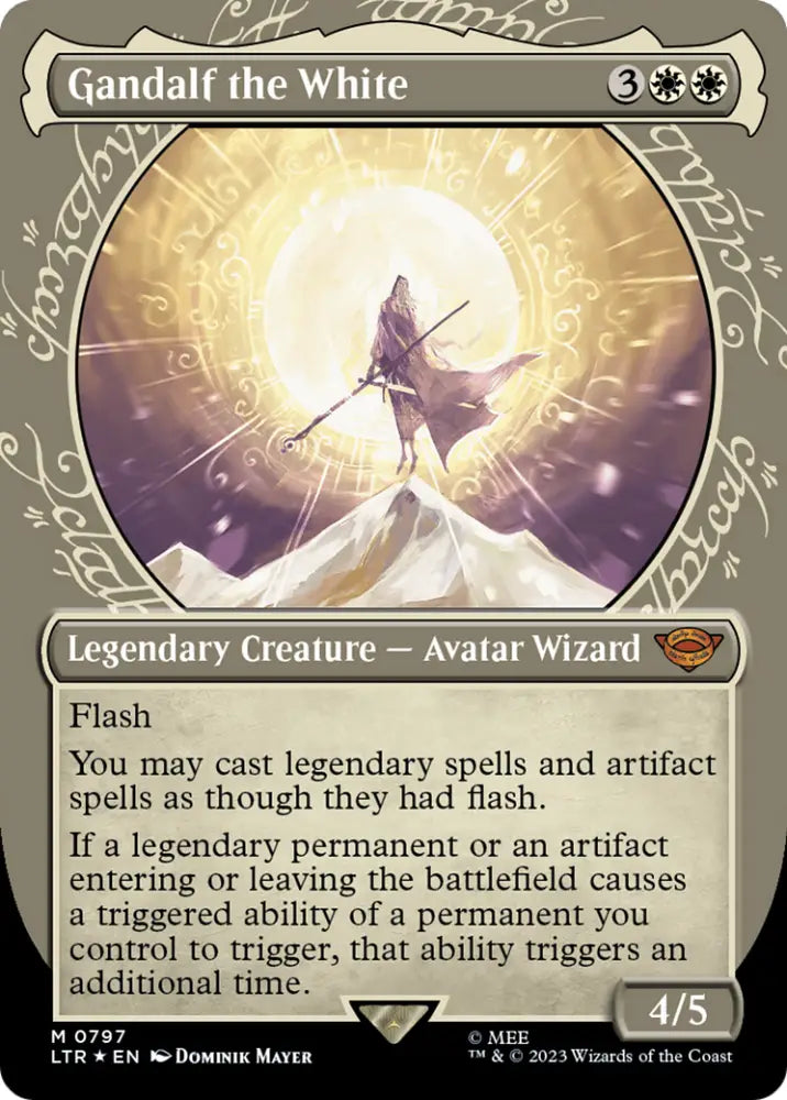 Gandalf the White (Showcase) (Surge Foil) [The Lord of the Rings: Tales of Middle-Earth] - MTG Single