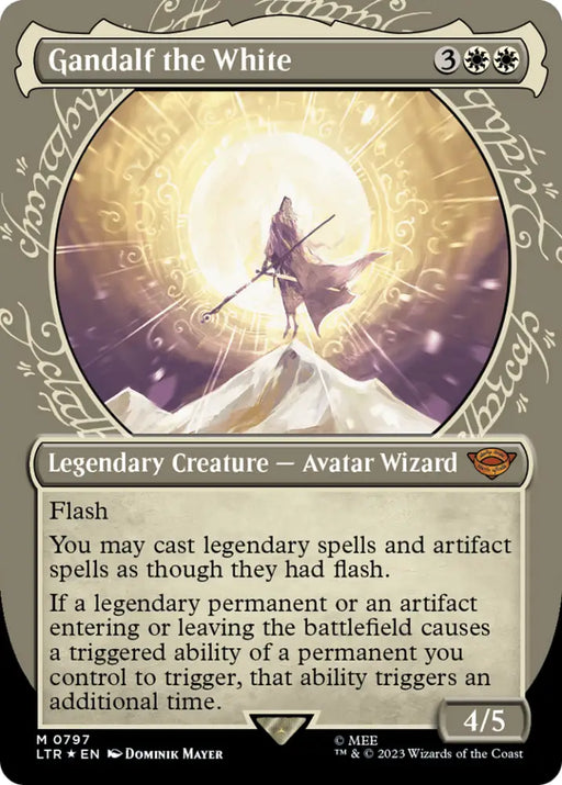 Gandalf the White (Showcase) (Surge Foil) [The Lord of the Rings: Tales of Middle-Earth] - MTG Single