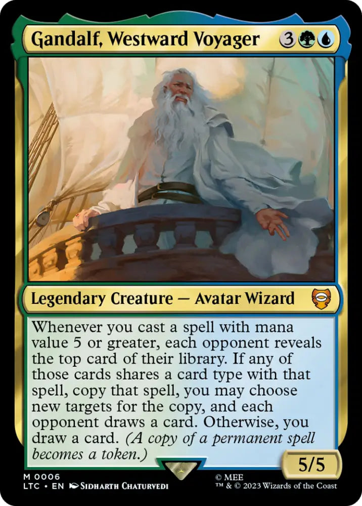Gandalf Westward Voyager [The Lord of the Rings: Tales of Middle-Earth Commander] - MTG Single