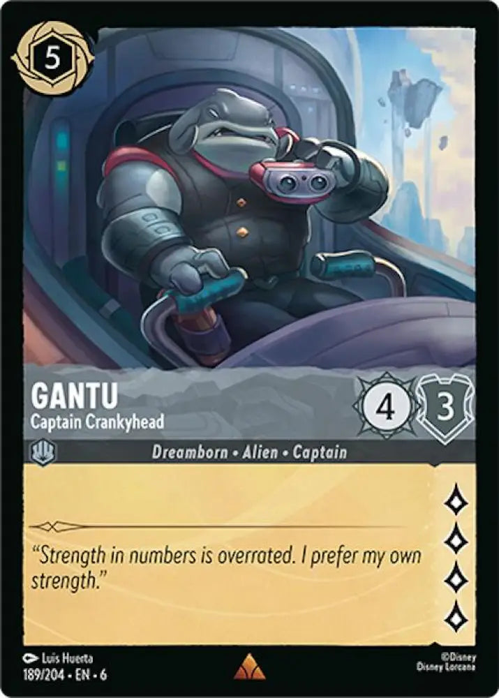 Gantu - Captain Crankyhead (189/204) [Azurite Sea] - Lorcana Single