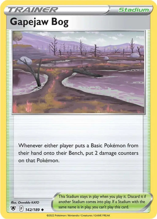 Gapejaw Bog (142/189) [Sword & Shield: Astral Radiance] - Pokemon Single