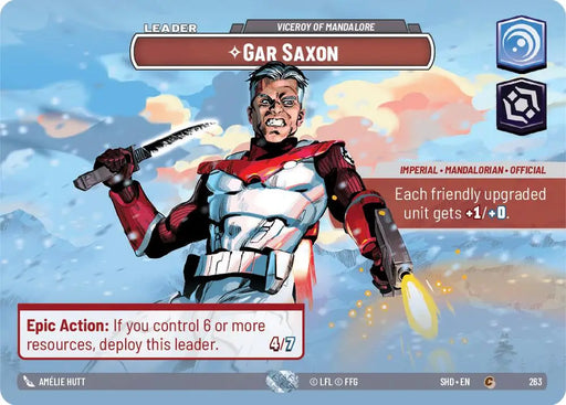 Gar Saxon - Viceroy of Mandalore (Showcase) (263) [Shadows of the Galaxy] - Star Wars: Unlimited Single