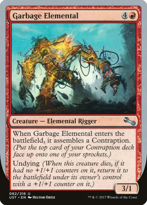 Garbage Elemental (3/1 Creature) [Unstable] - MTG Single