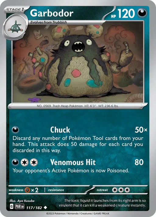 Garbodor (117/182) [Scarlet & Violet: Paradox Rift] - Pokemon Single