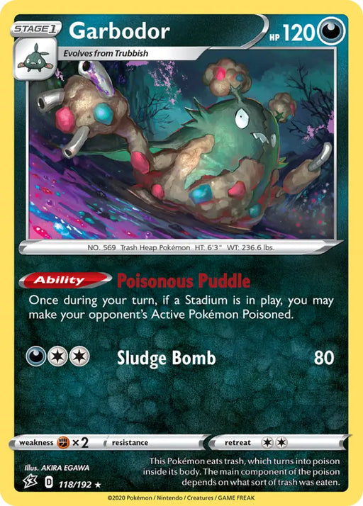 Garbodor (118/192) [Sword & Shield: Rebel Clash] - Pokemon Single