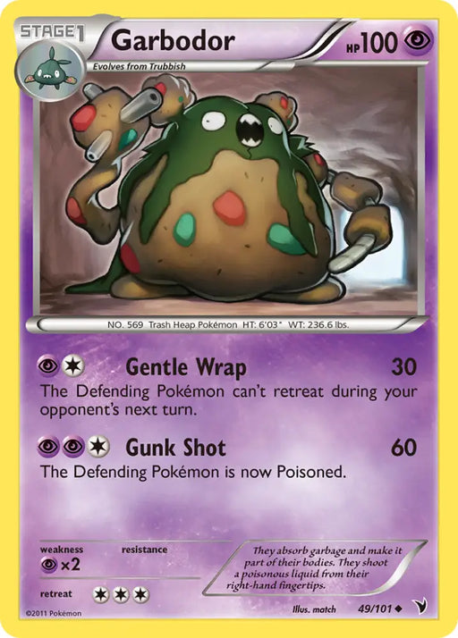Garbodor (49/101) [Black & White: Noble Victories] - Pokemon Single