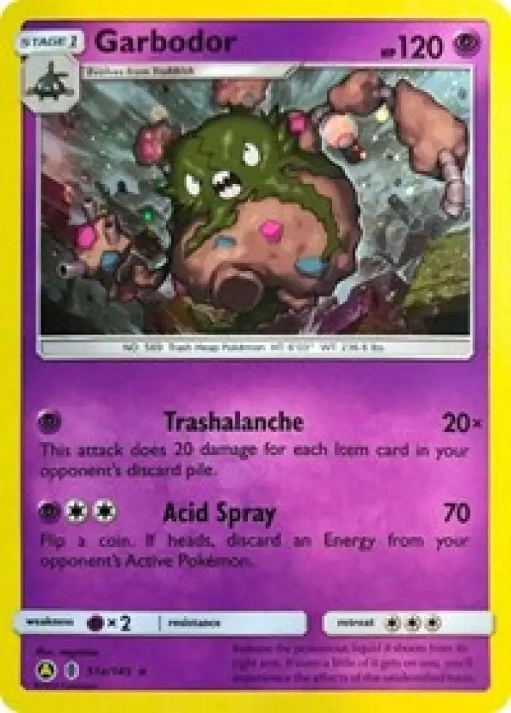 Garbodor (51a/145) (Cosmos Holo) (Alternate Art Promo) [Sun & Moon: Guardians Rising] - Pokemon Single