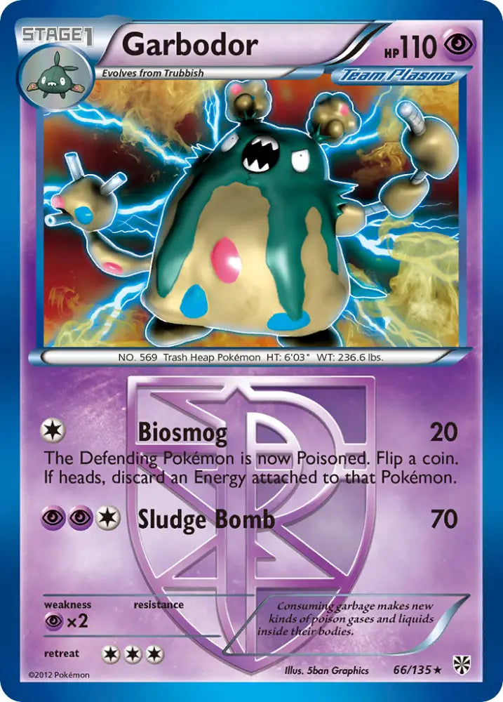 Garbodor (66/135) [Black & White: Plasma Storm] - Pokemon Single