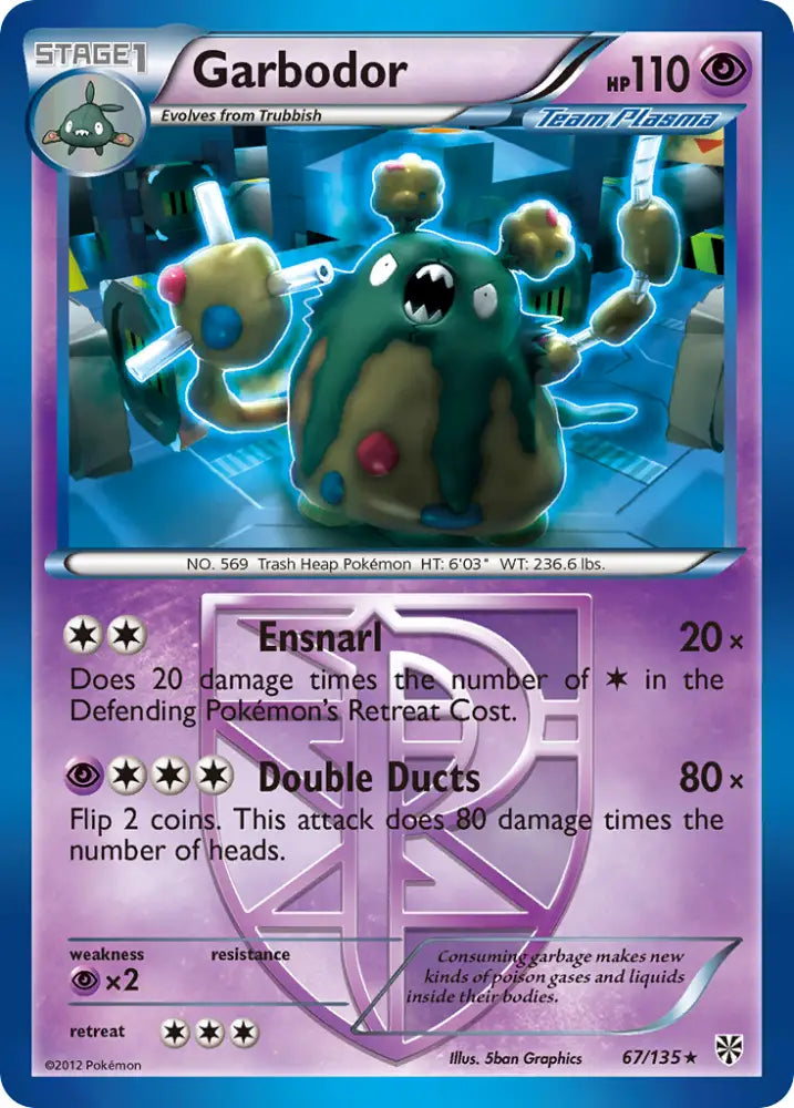 Garbodor (67/135) [Black & White: Plasma Storm] - Pokemon Single