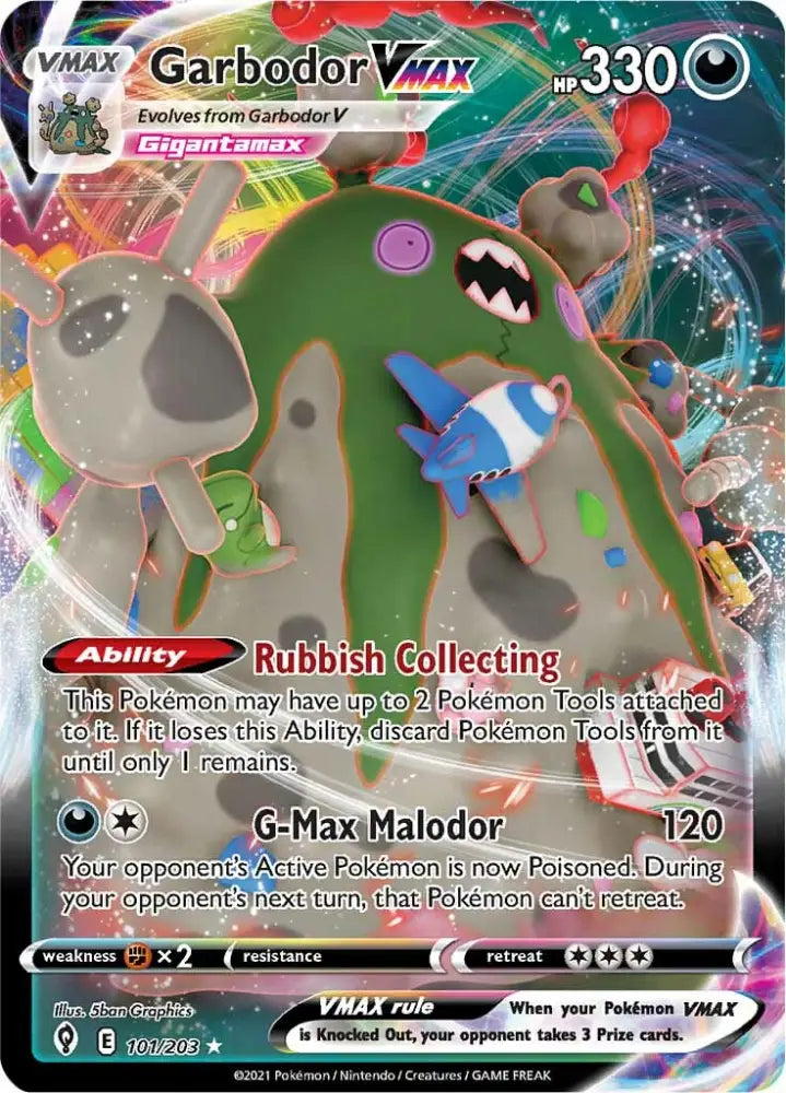 Garbodor VMAX (101/203) [Sword & Shield: Evolving Skies] - Pokemon Single