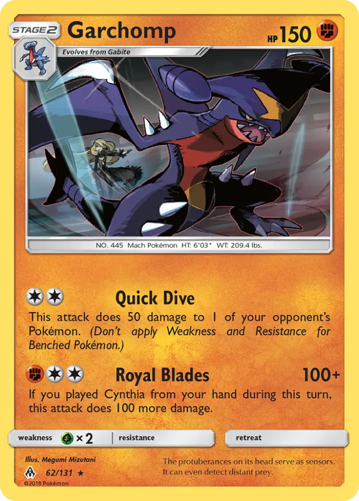 Garchomp (62/131) [Sun & Moon: Forbidden Light] - Pokemon Single
