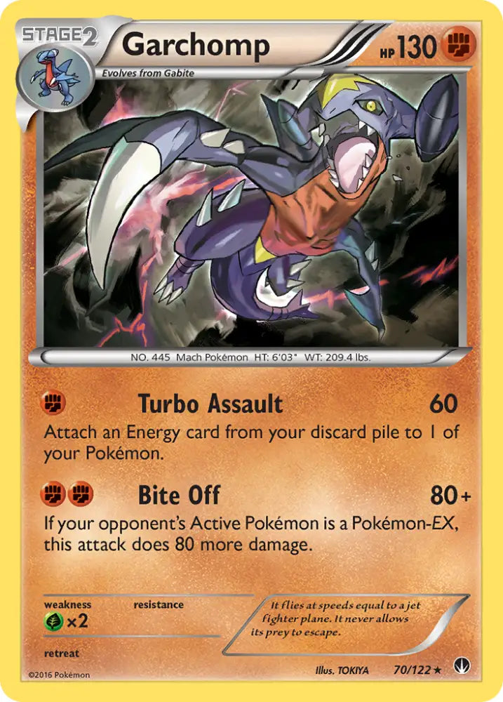 Garchomp (70/122) [XY: BREAKpoint] - Pokemon Single
