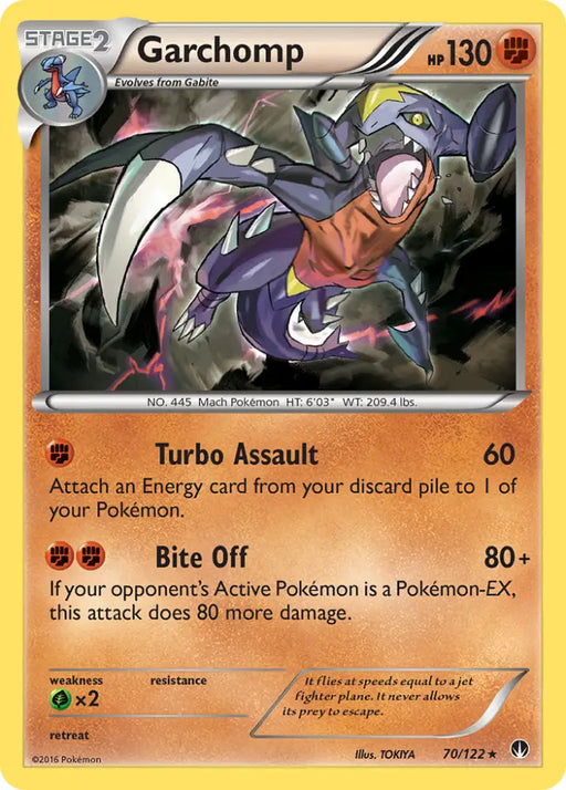 Garchomp (70/122) [XY: BREAKpoint] - Pokemon Single