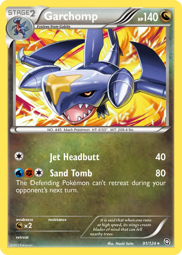 Garchomp (91/124) [Black & White: Dragons Exalted] - Pokemon Single