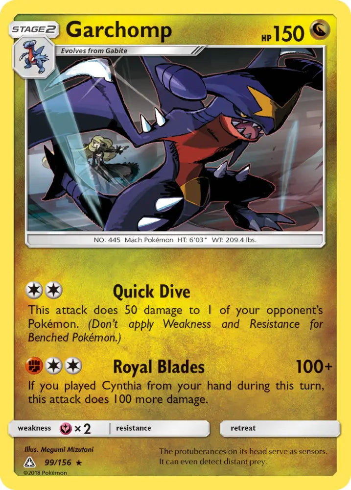 Garchomp (99/156) [Sun & Moon: Ultra Prism] - Pokemon Single