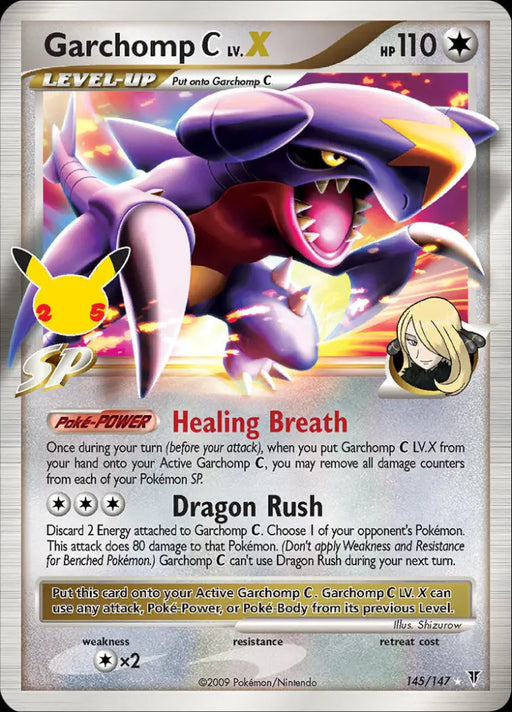 Garchomp C LV.X (145/147) [Celebrations: 25th Anniversary - Classic Collection] - Pokemon Single