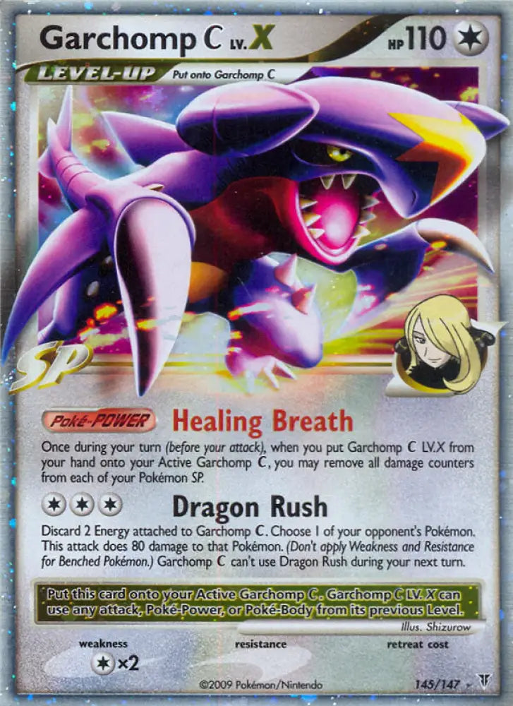 Garchomp C LV.X (145/147) [Platinum: Supreme Victors] - Pokemon Single