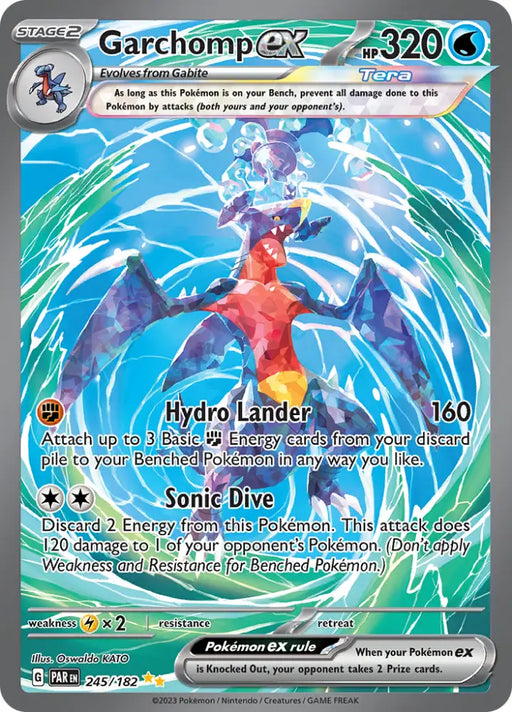 Garchomp ex (245/182) [Scarlet & Violet: Paradox Rift] - Pokemon Single