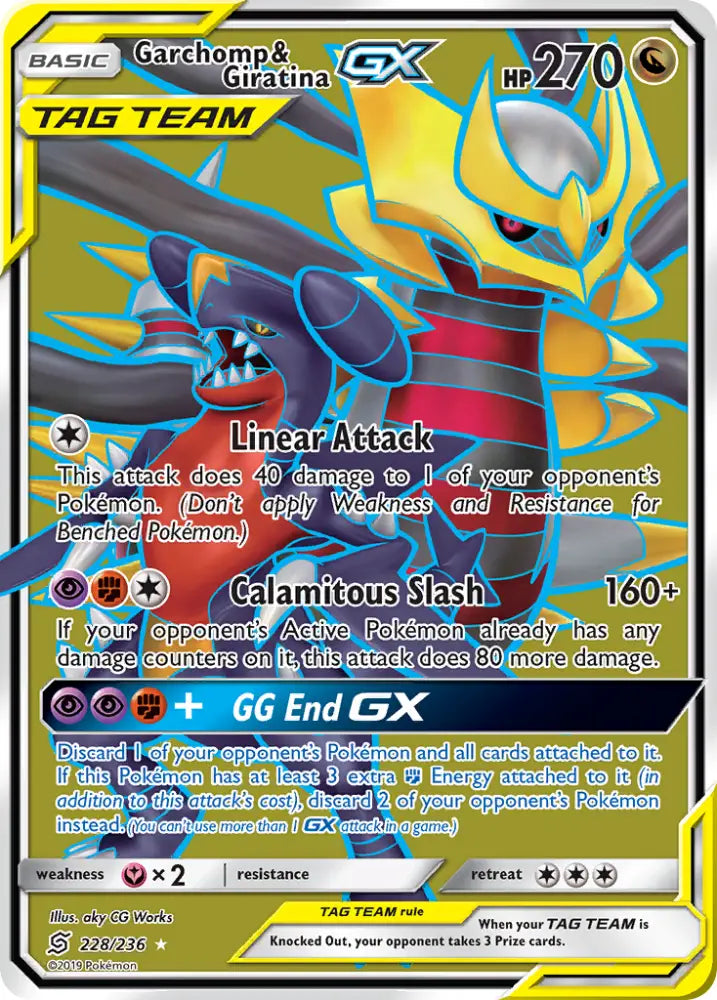Garchomp & Giratina GX (228/236) [Sun & Moon: Unified Minds] - Pokemon Single
