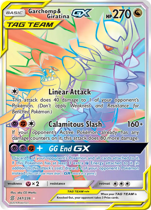 Garchomp & Giratina GX (247/236) [Sun & Moon: Unified Minds] - Pokemon Single