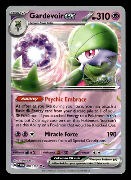 Gardevoir ex (086/198) (Psychic Embrace - Tord Reklev) [World Championships 2023] - Pokemon Single