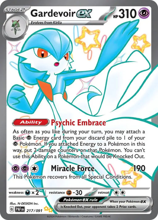 Gardevoir ex (217/091) [Scarlet & Violet: Paldean Fates] - Pokemon Single