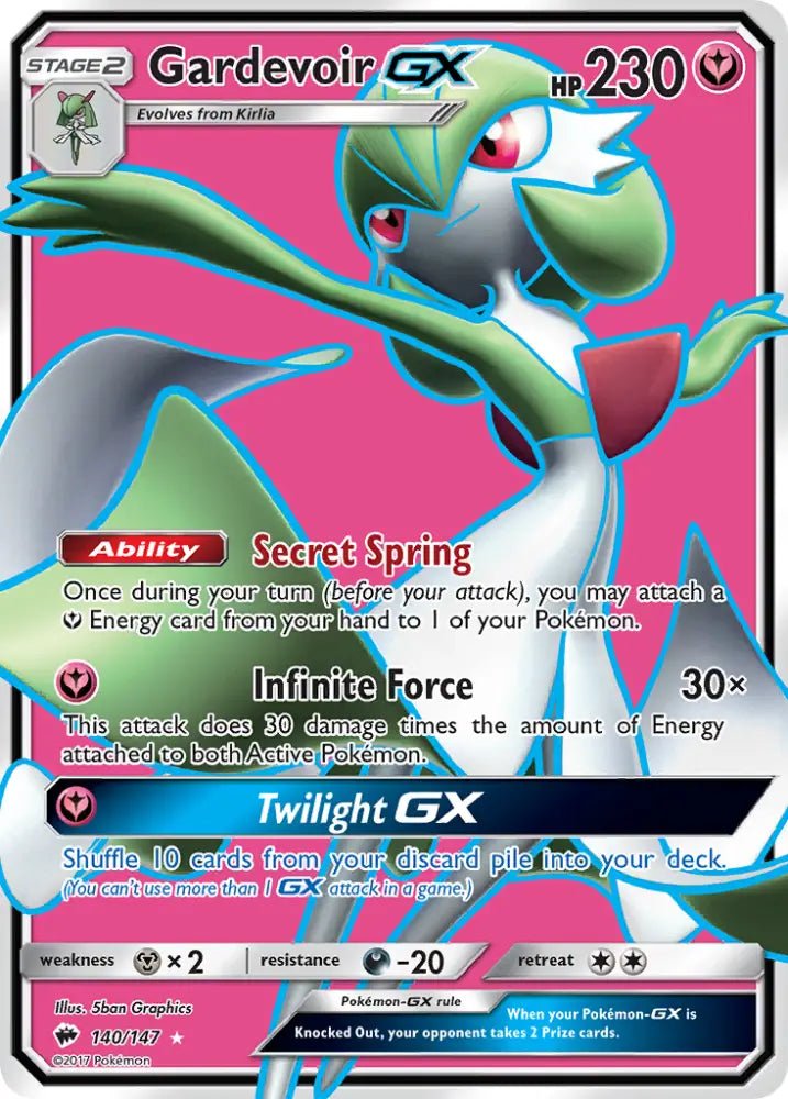 Gardevoir GX (140/147) [Sun & Moon: Burning Shadows] - Pokemon Single