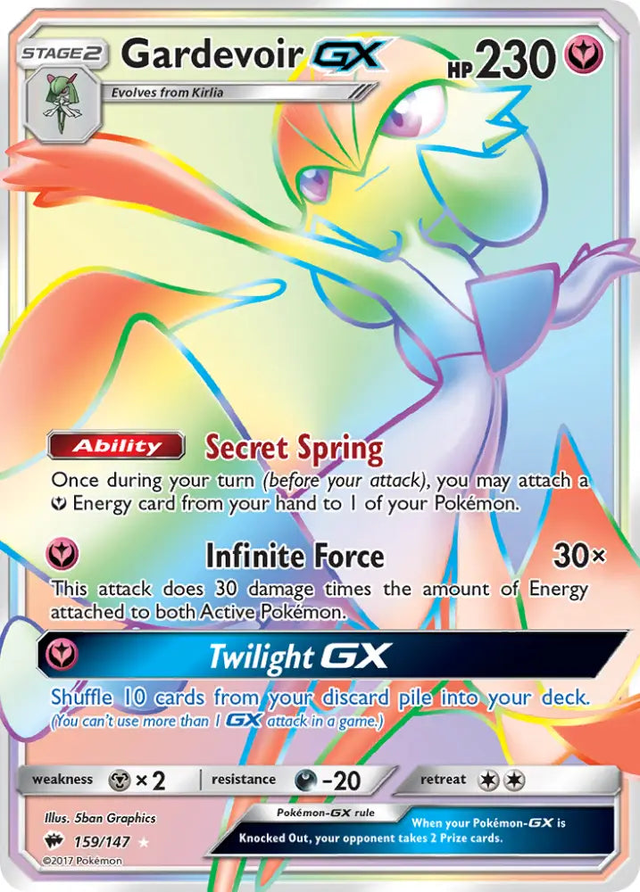 Gardevoir GX (159/147) [Sun & Moon: Burning Shadows] - Pokemon Single