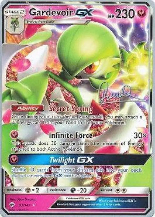 Gardevoir GX (93/147) (Infinite Force - Diego Cassiraga) [World Championships 2017] - Pokemon Single
