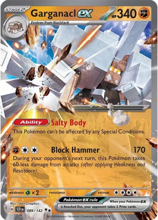 Garganacl ex (089/142) [Scarlet & Violet: Stellar Crown] - Pokemon Single