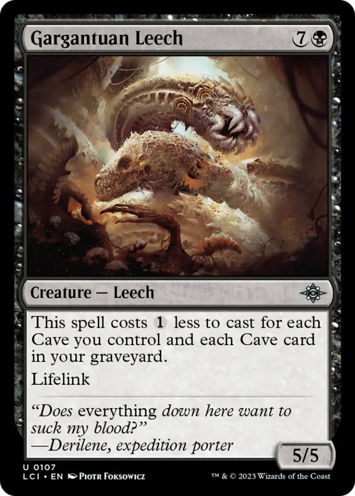 Gargantuan Leech [The Lost Caverns of Ixalan] - MTG Single