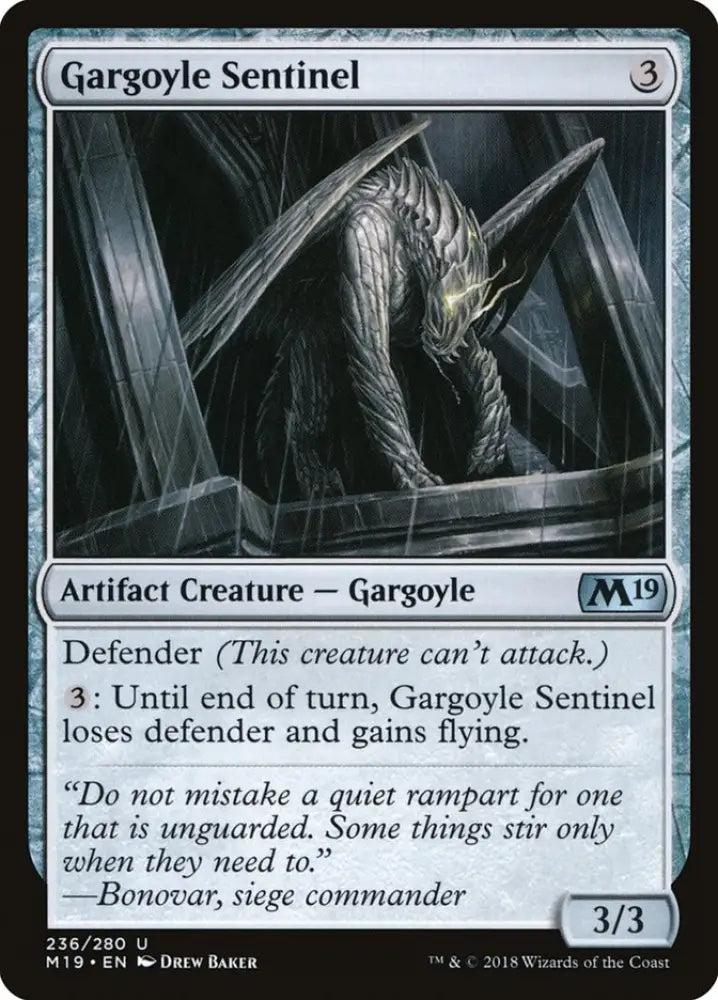 Gargoyle Sentinel [Core Set 2019] - MTG Single