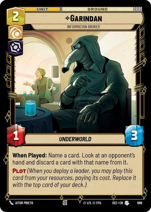 Garindan - Information Broker (Foil) (696) [Secrets of Power]