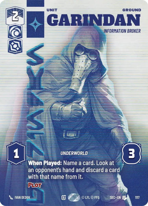 Garindan - Information Broker (Prestige Foil) (1117) [Secrets of Power]