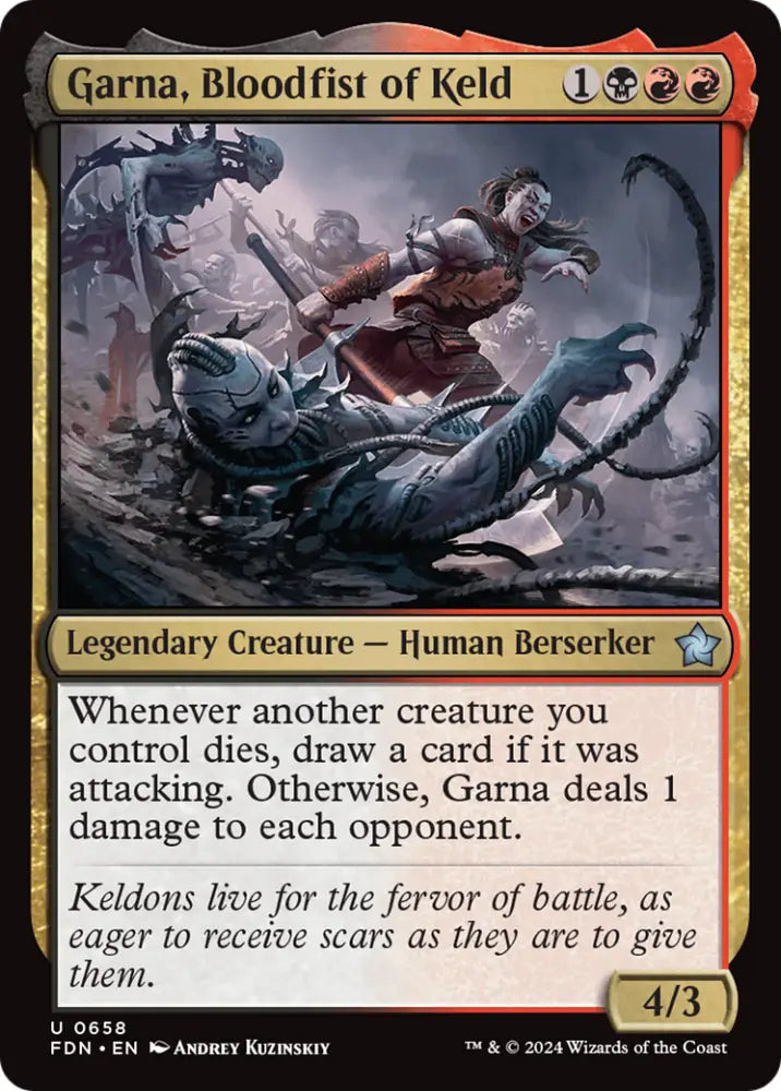 Garna Bloodfist of Keld [Foundations] - MTG Single