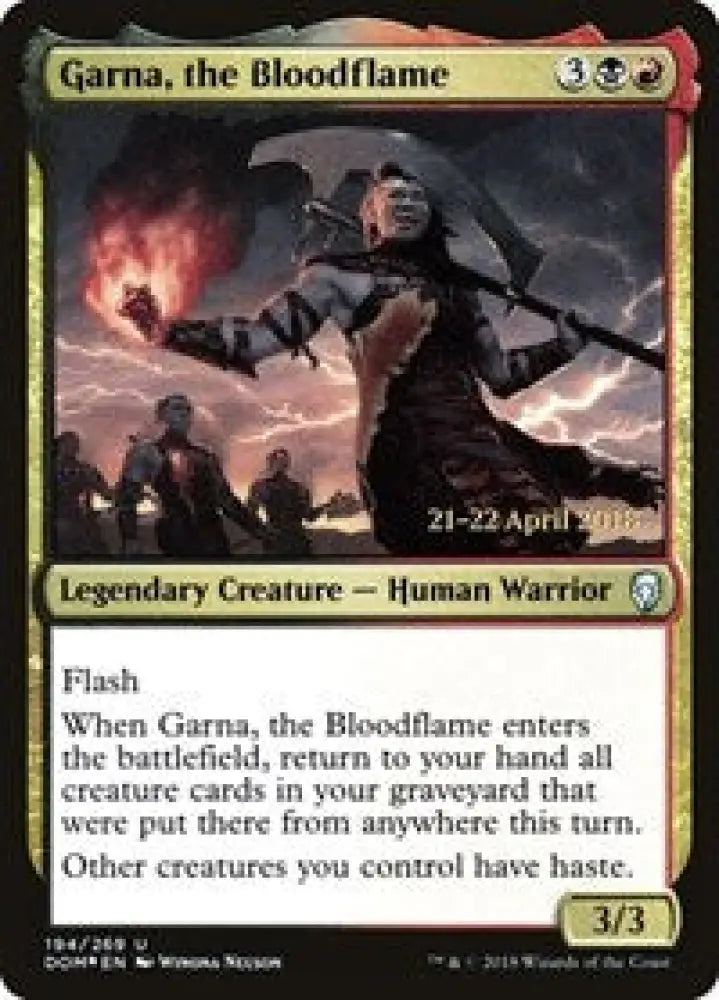 Garna, the Bloodflame (194) [Prerelease Cards]