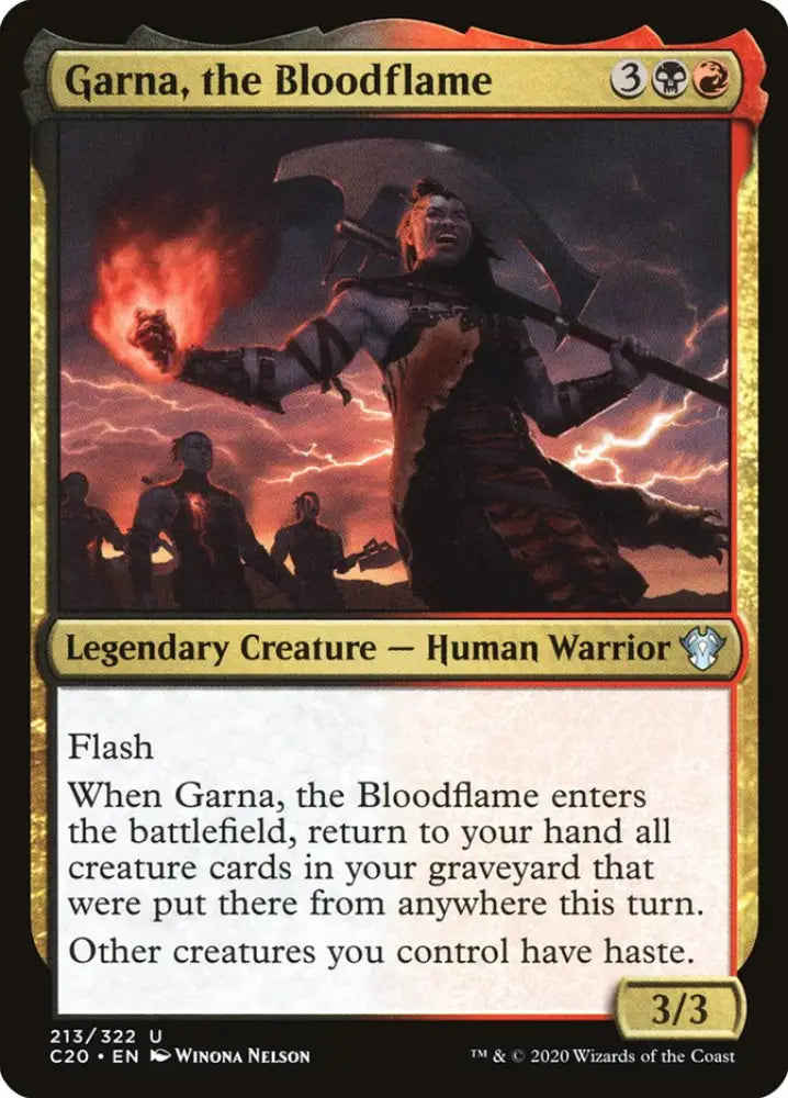 Garna the Bloodflame [Commander 2020] - MTG Single