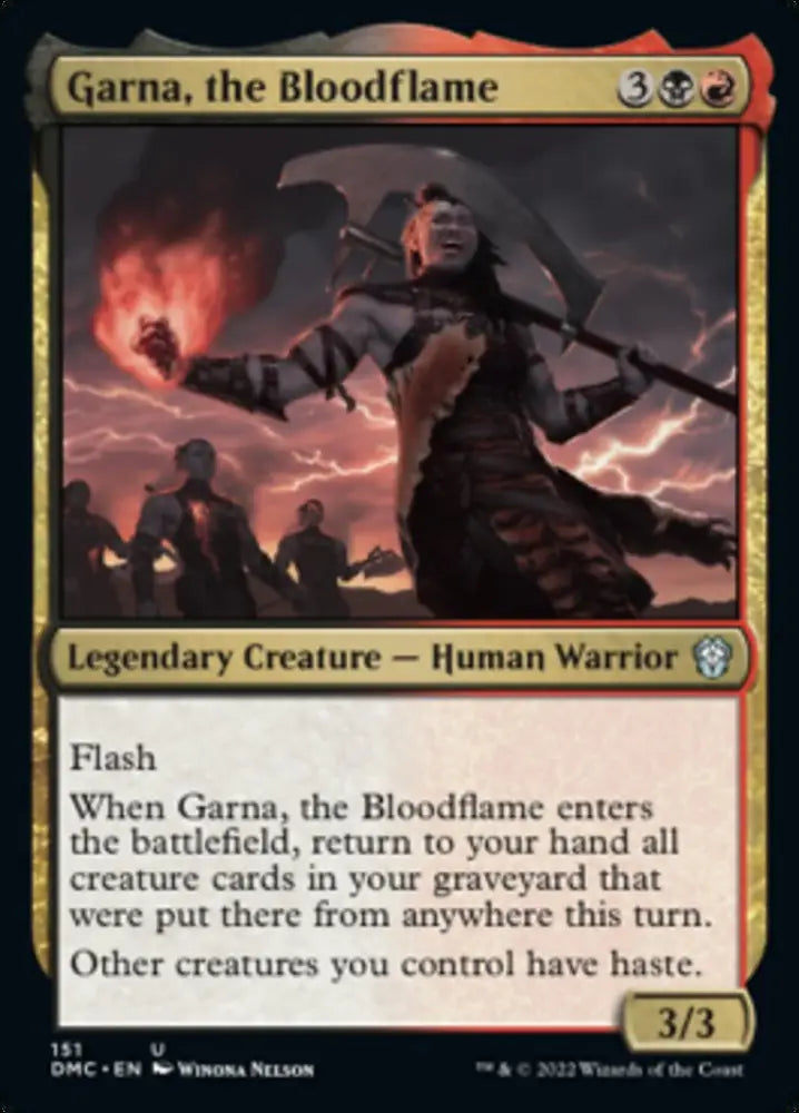 Garna the Bloodflame [Dominaria United Commander] - MTG Single