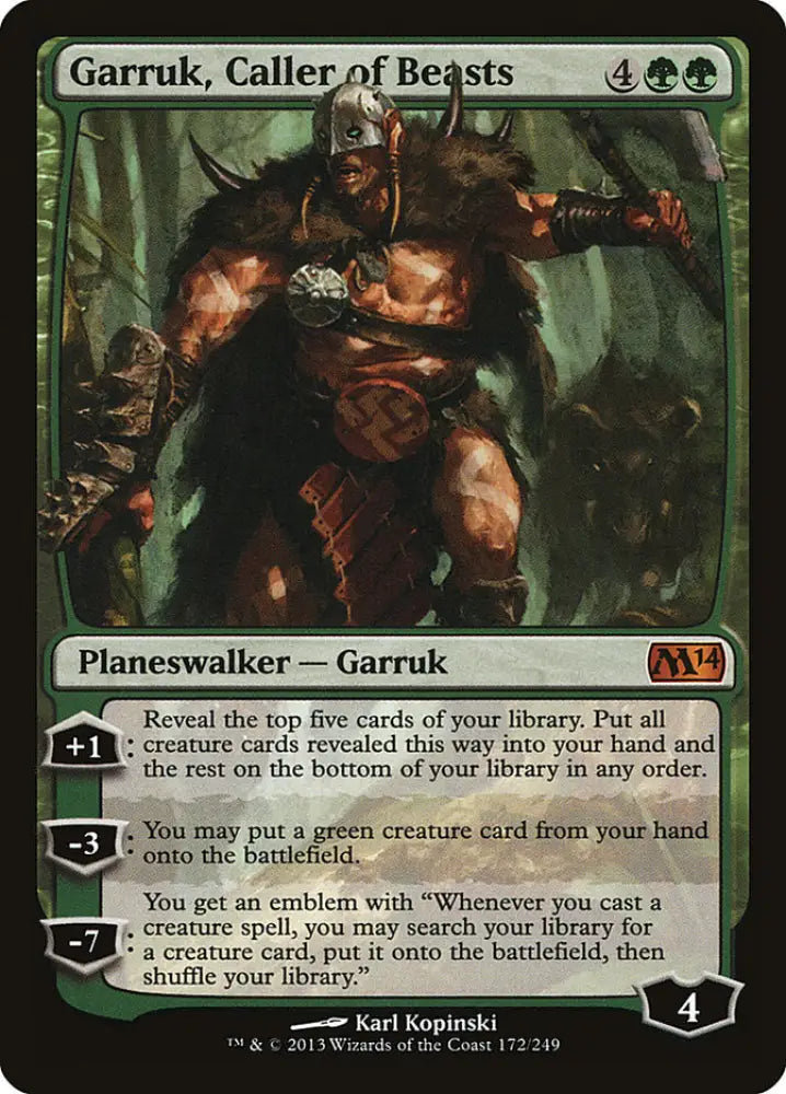 Garruk Caller of Beasts [Magic 2014] - MTG Single